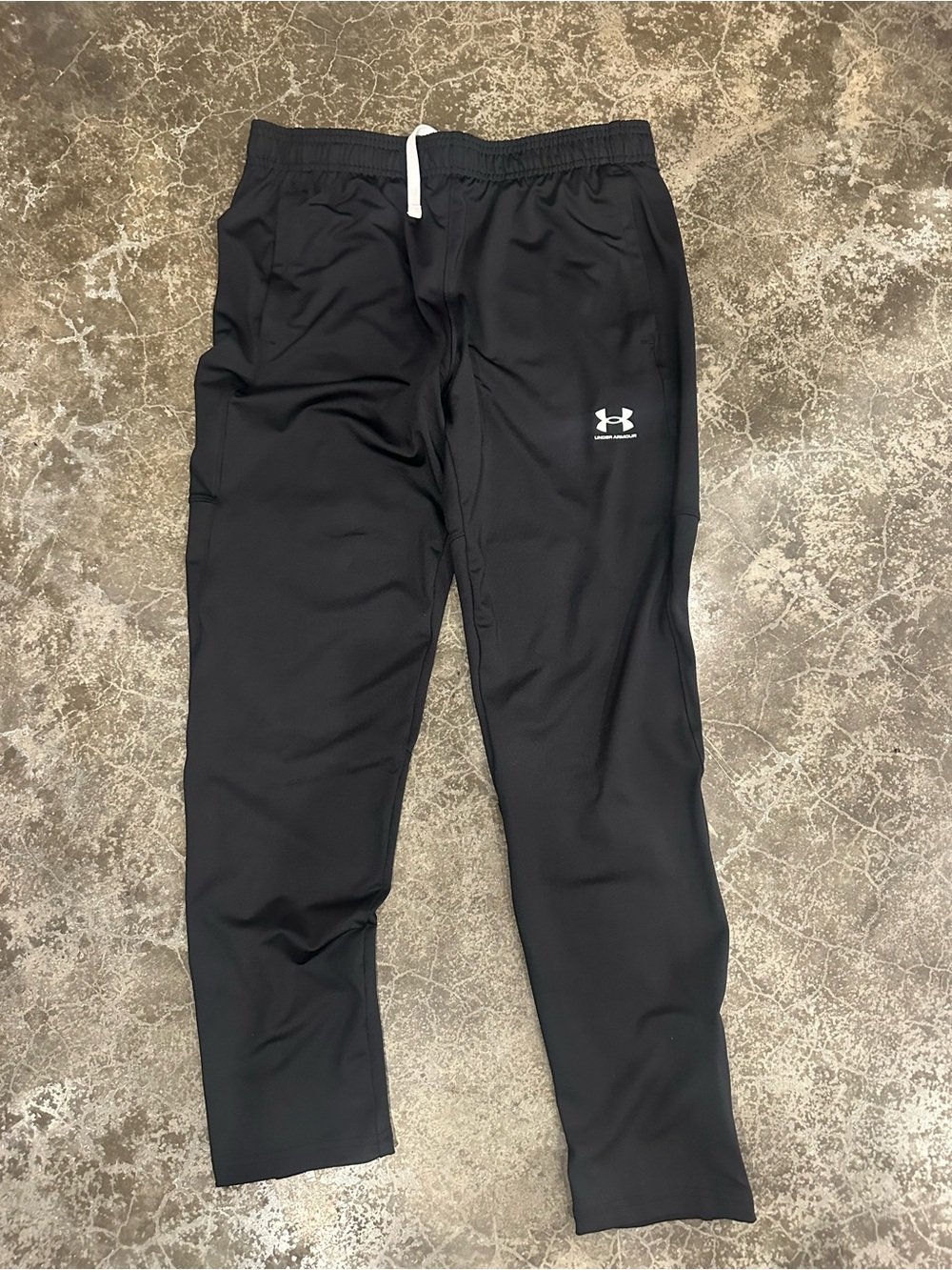 Under Armour Black Kids' Athletic Joggers with White Logo